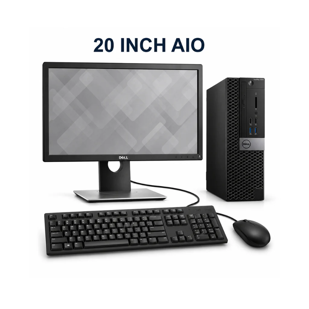 Dell OptiPlex 7040 Small Form Factor (SFF) Desktop 19 Inch All-in-One (AIO) Set | Intel Core i7 6th Gen | DDR4 RAM | SSD | 19 Inch HD Monitor | Keyboard & Mouse | Windows 11 Pro | MS Office | Wi-Fi | 1 Year Warranty | Refurbished - Image 3