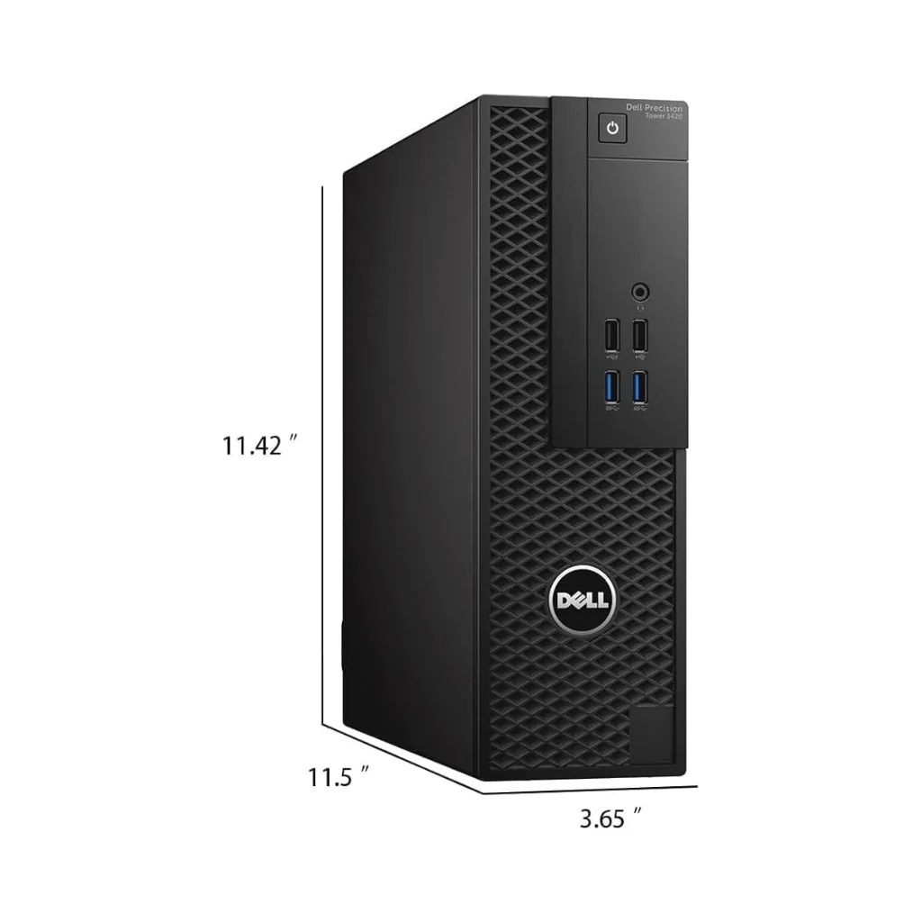 Dell Precision 3420 Small Form Factor (SFF) Workstation Desktop PC | Intel Core i7 6th Gen | NVIDIA Quadro K620 2GB Dedicated Graphics | DDR4 RAM | SSD | Windows 11 Pro | MS Office | Wi-Fi | 1 Year Warranty | Refurbished - Image 4