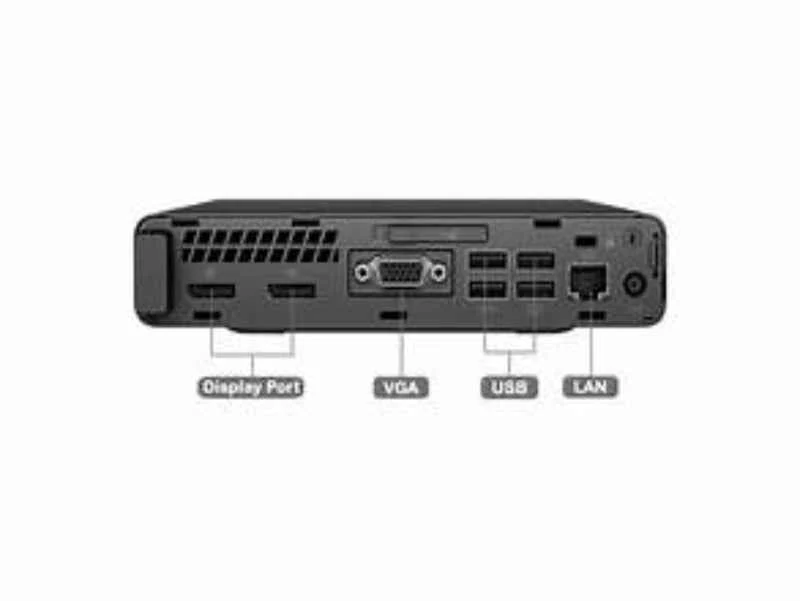 HP EliteDesk 800 G3 Mini PC | Intel Core i5 7th Gen | DDR4 RAM | SSD | Windows 11 Pro | MS Office | Wi-Fi | Black | 1 Year Warranty | Refurbished - Image 3