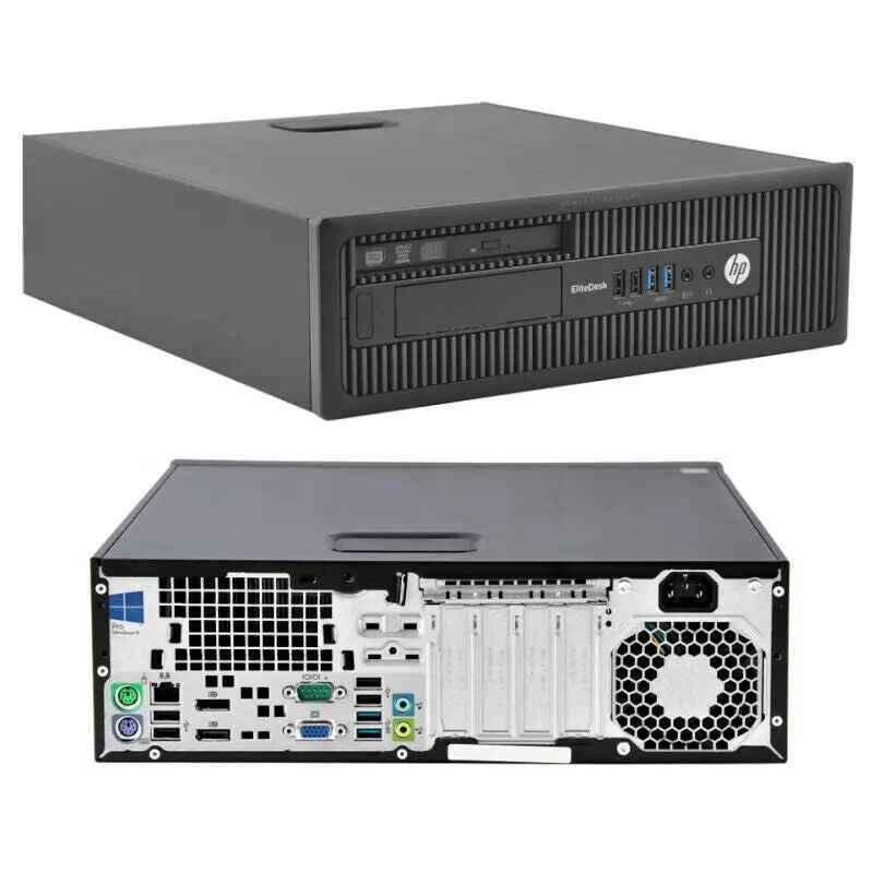HP EliteDesk Small Form Factor (SFF) Desktop PC | Intel Core i5 4th Gen | DDR3 RAM | SSD | Windows 10 Pro | MS Office | Wi-Fi | 1 Year Warranty | Refurbished - Image 4